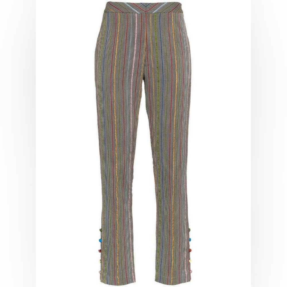 NWT sz 6 $995 Rosie Assoulin rainbow pants